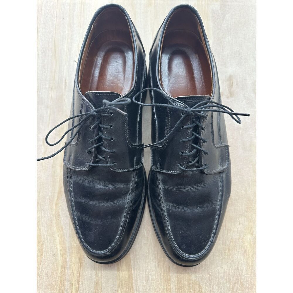 Allen Edmonds Orthotic Black‎ Leather 10 D Oxford Lace Up